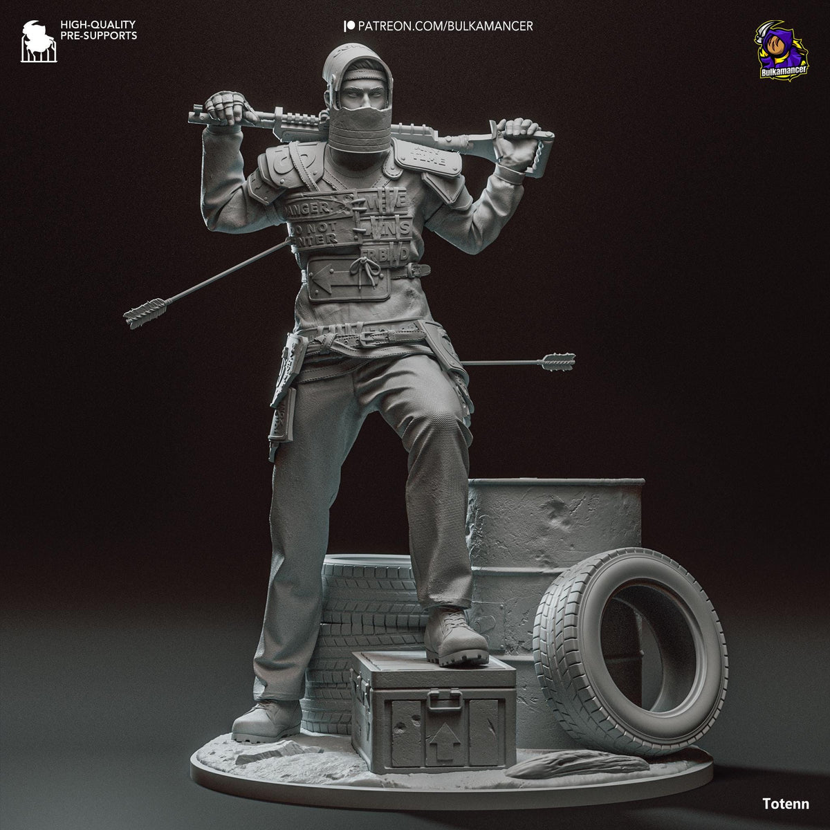Survivor Rust Figure - resin miniature view 5