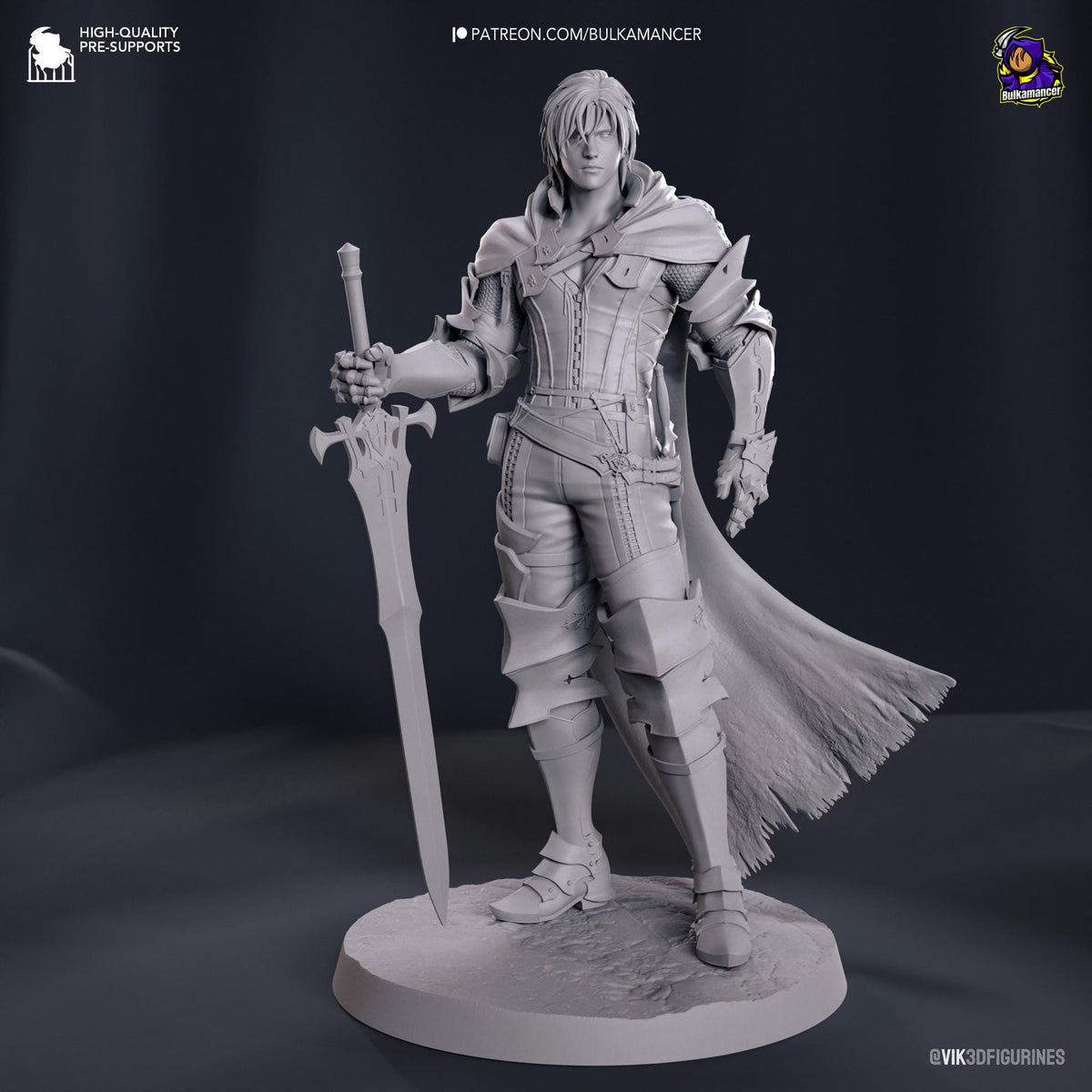 Clive Rosfield Figure - Final Fantasy XVI - paintable tabletop miniature product view