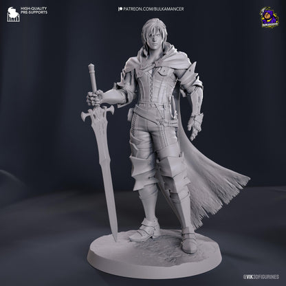 Clive Rosfield Figure - Final Fantasy XVI - paintable tabletop miniature product view
