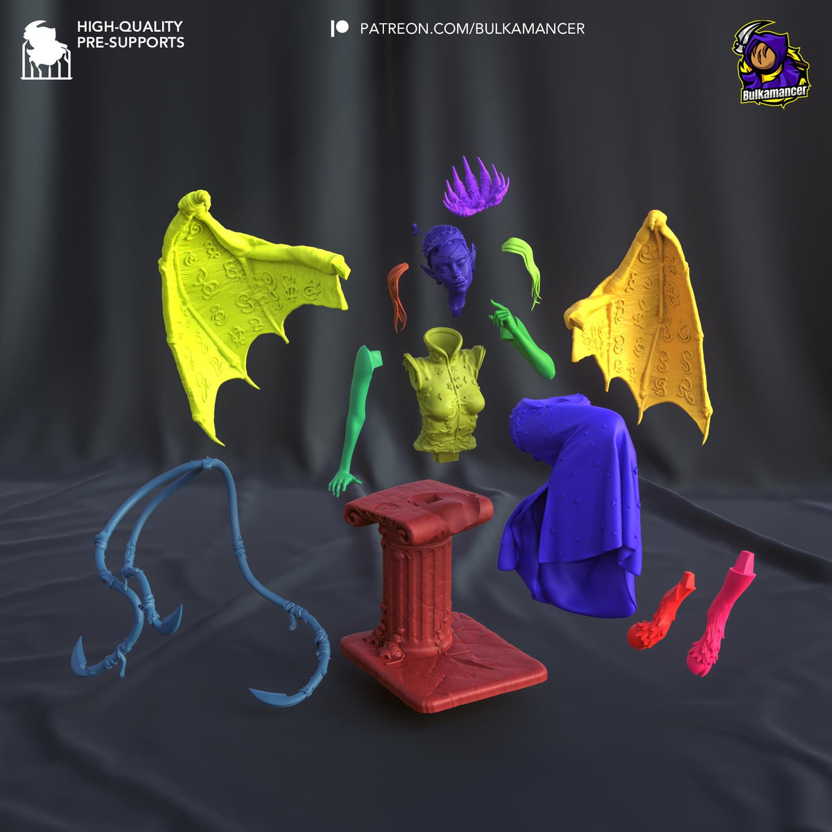 Nocticula Figure - Wrath of the Righteous - resin miniature view 8