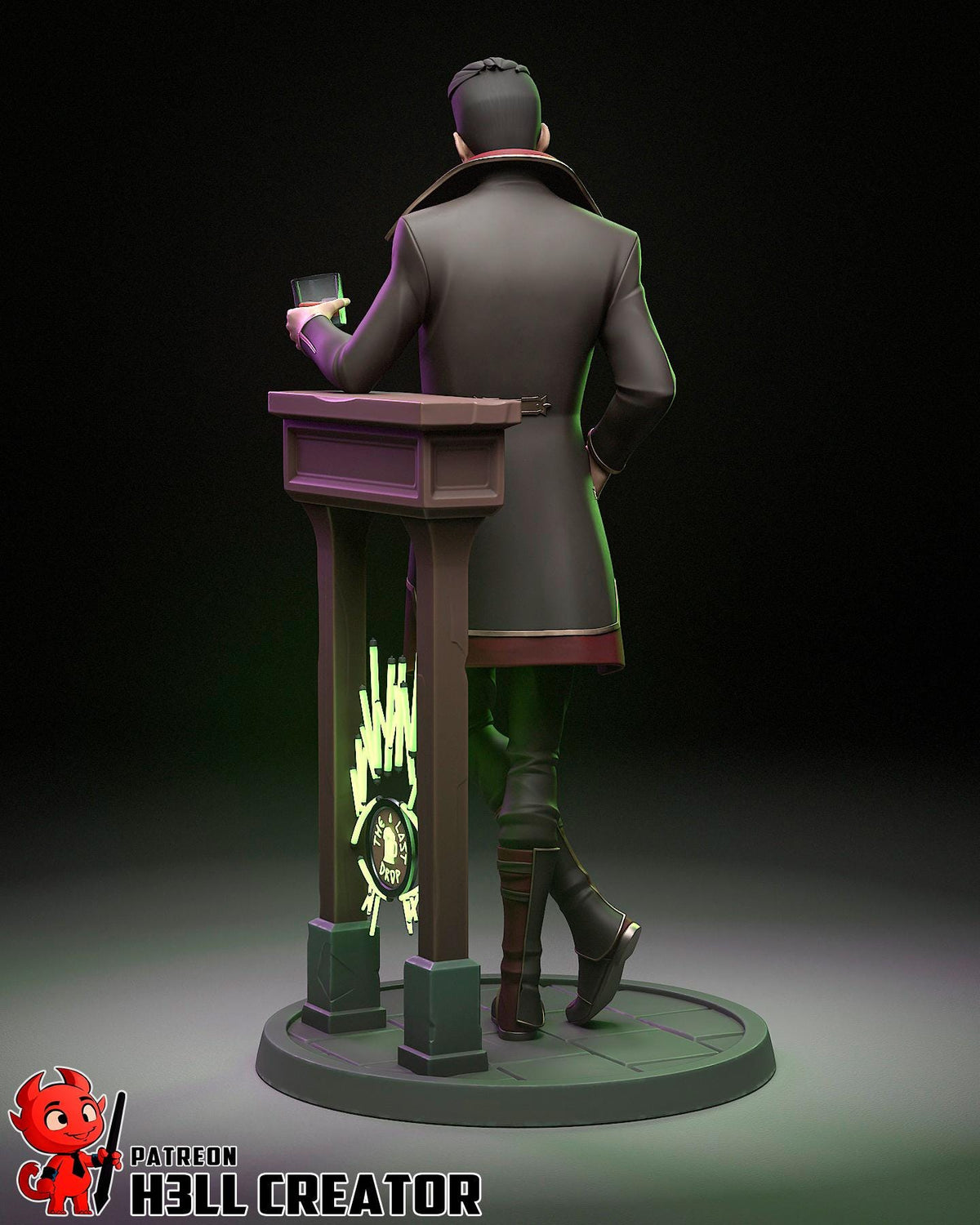 Silco Figure - Arcane - paintable tabletop miniature product view
