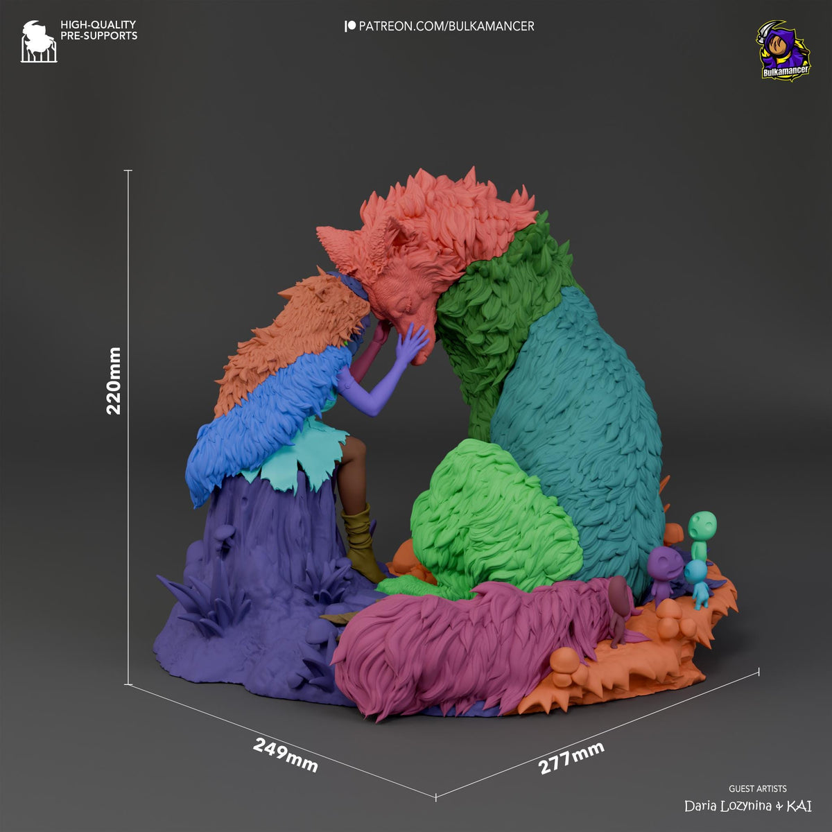San Princess Mononoke Figure - resin miniature view 8