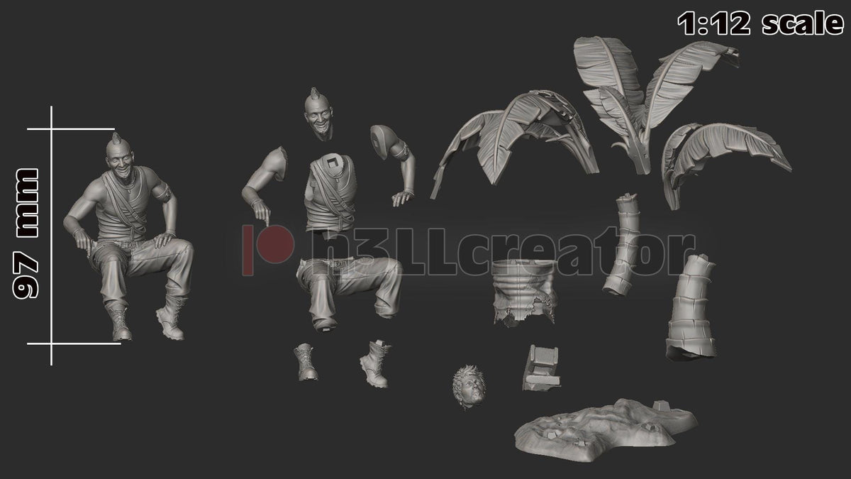 Vaas Figure - resin miniature view 7