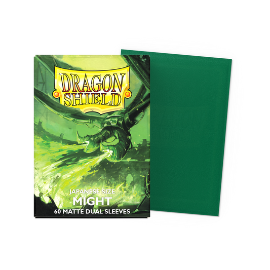 Dragon Shield Might Dual Matte Japanese-size sleeves (60) - official retail packaging