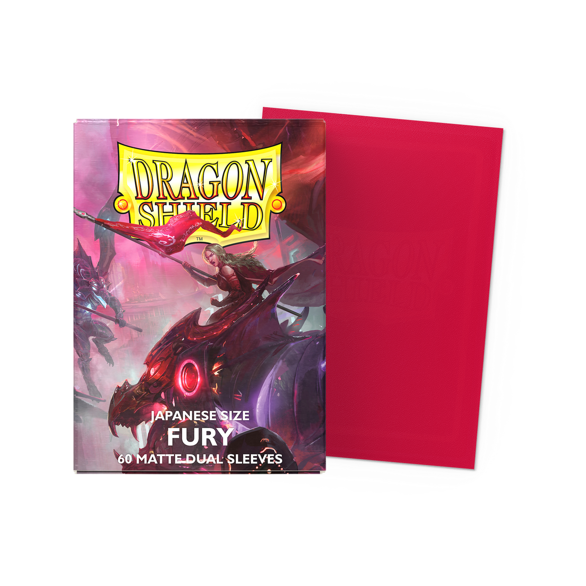 Dragon Shield Fury Dual Matte Japanese-size sleeves (60) - official retail packaging