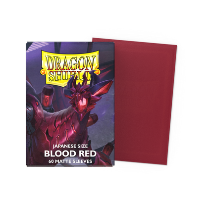 Product image: Dragon Shield Japanese Matte Sleeves — Blood Red (60)