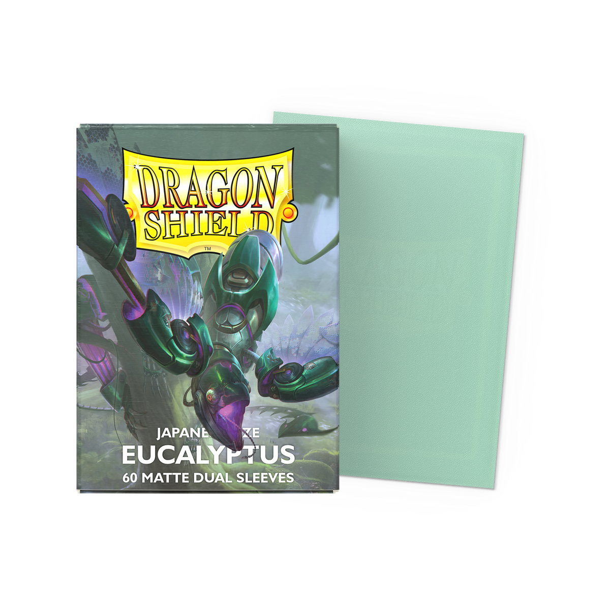 Dragon Shield Eucalyptus Dual Matte Japanese-size sleeves (60) - official retail packaging