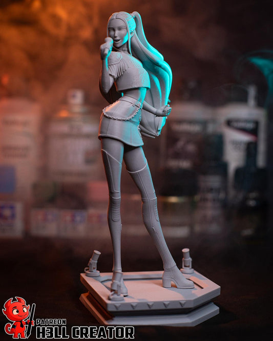 Mira KPop Demon Hunters Figure - resin tabletop miniature alternate angle