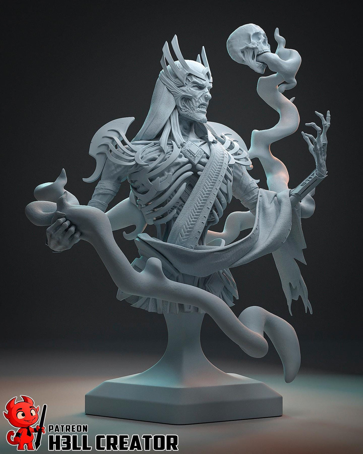 Vecna Dunegons & Dragons Bust - resin miniature view 6