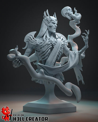 Vecna Dunegons & Dragons Bust - resin miniature view 6