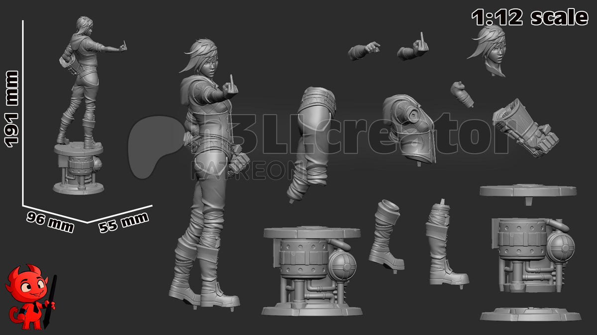 Vi Figure - Arcane - resin miniature view 7