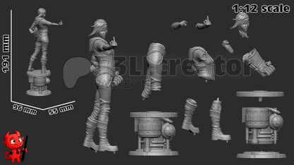 Vi Figure - Arcane - resin miniature view 7