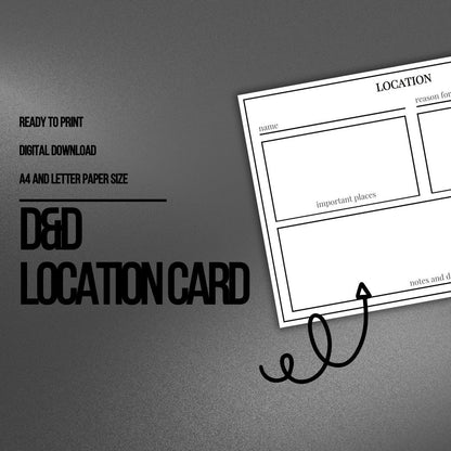 Location Card - digital download preview