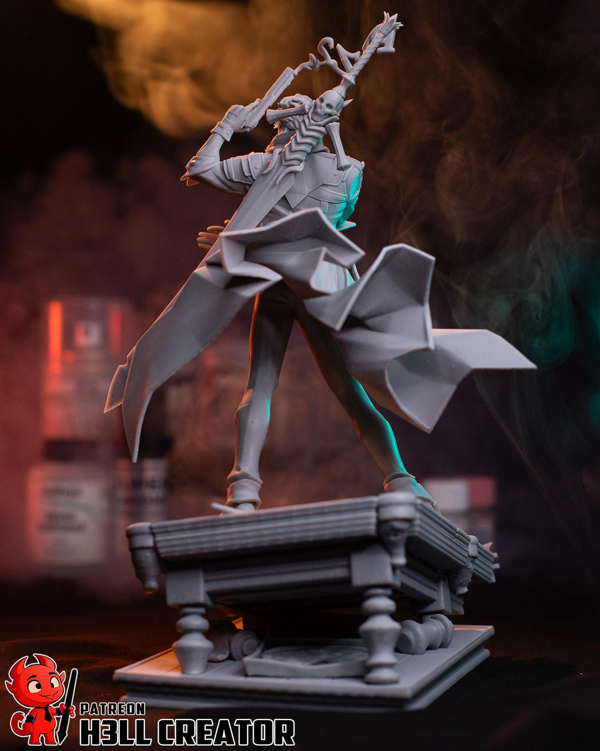 Dante Devil May Cry 4 Figure - 3D printed miniature detail view