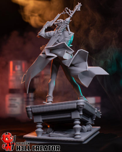 Dante Devil May Cry 4 Figure - 3D printed miniature detail view