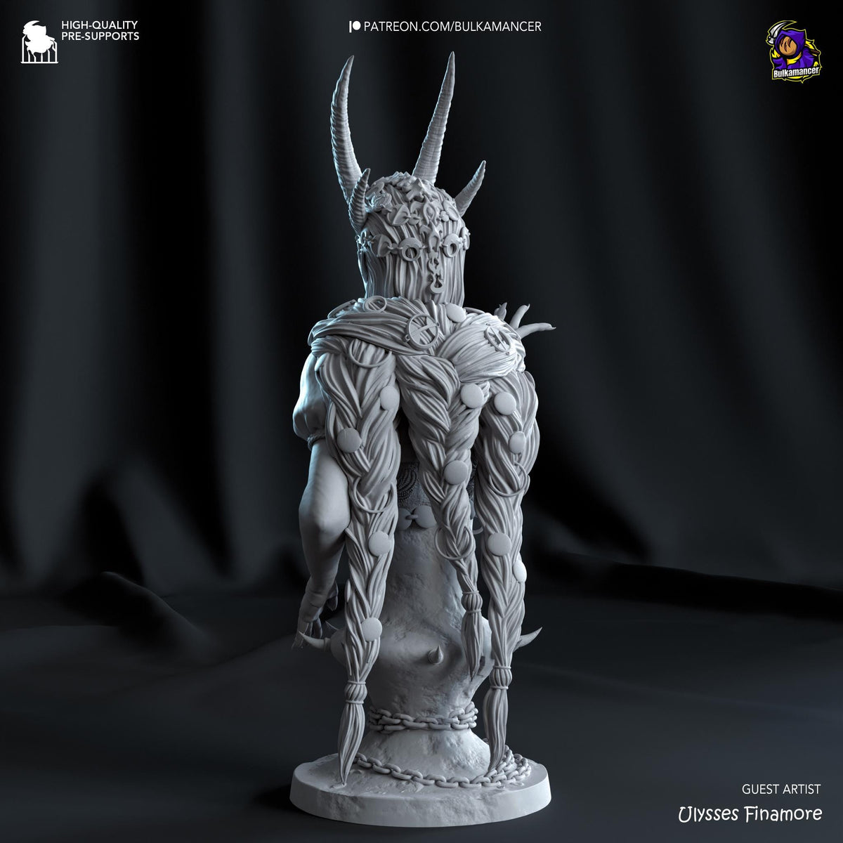 Mizora Bust - Baldur's Gate 3 - resin tabletop miniature alternate angle