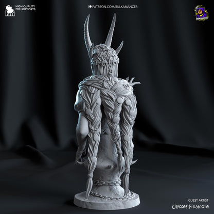 Mizora Bust - Baldur's Gate 3 - resin tabletop miniature alternate angle