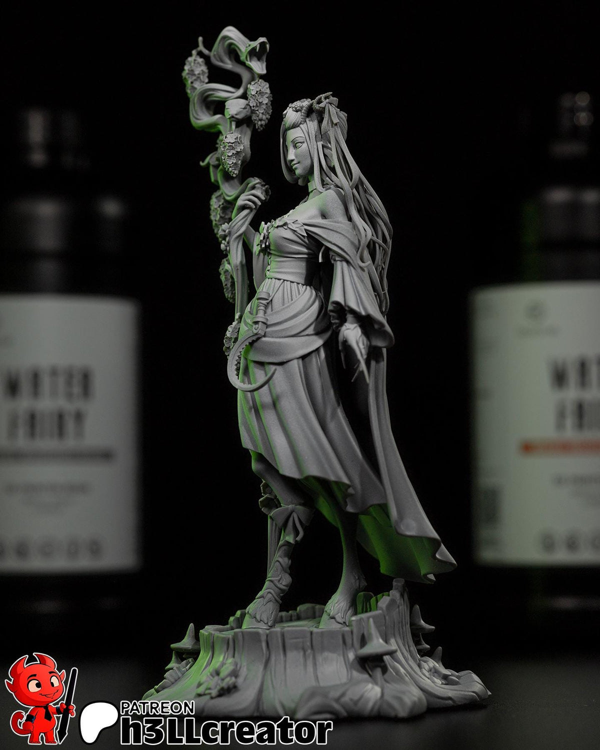 Fearne Figure - 3D printed miniature detail view
