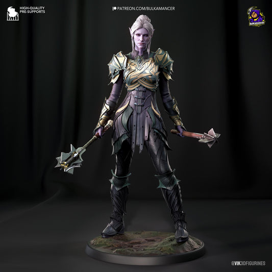 Minthara Figure - Baldur's Gate 3 - resin tabletop miniature front view