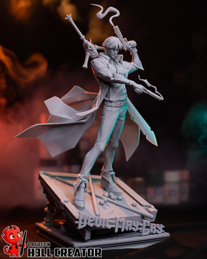 Dante Devil May Cry 4 Figure - resin tabletop miniature alternate angle