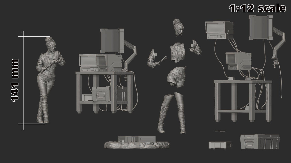 Panam Palmer Figure - Cyberpunk 2077 - resin miniature view 5