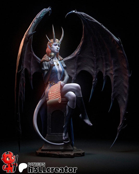 Mizora Figure - Baldur's Gate 3 - resin tabletop miniature alternate angle