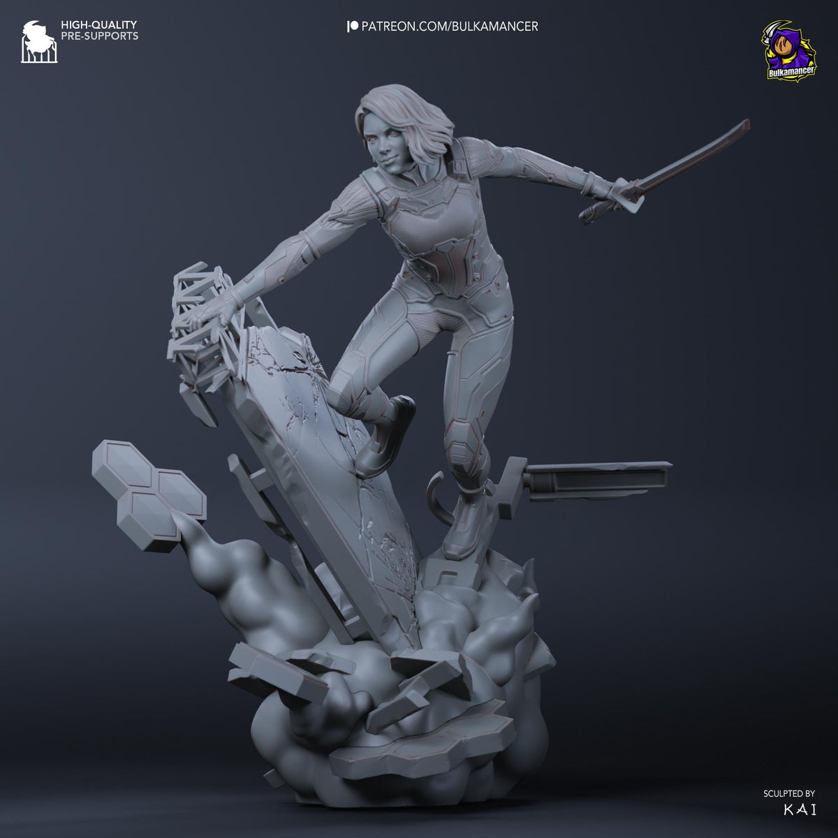 Mio Split Fiction Figure - paintable tabletop miniature product view