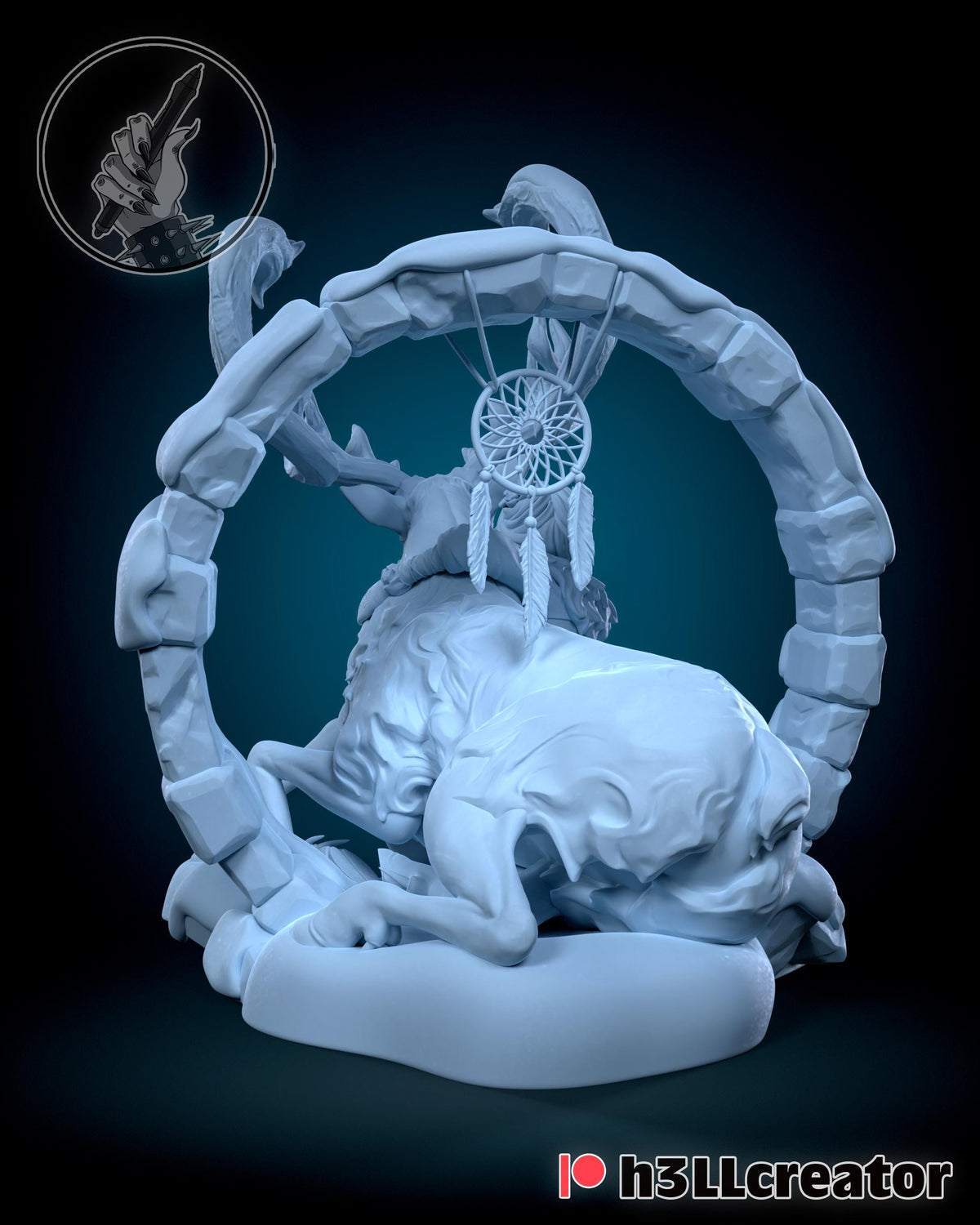 Avery H3LLCreator Concept Figure - paintable tabletop miniature product view