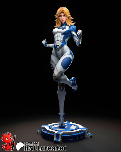 Invisible Woman Figure - Marvel Rivals - resin tabletop miniature front view
