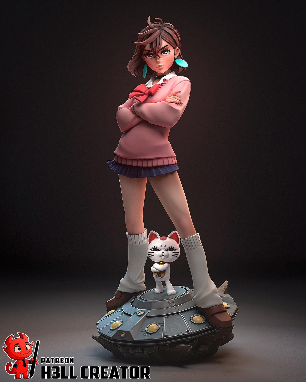 Momo Ayase DanDaDan Figure - resin miniature view 5