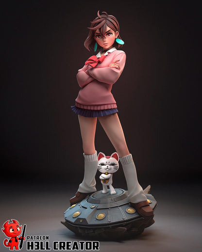 Momo Ayase DanDaDan Figure - resin miniature view 5