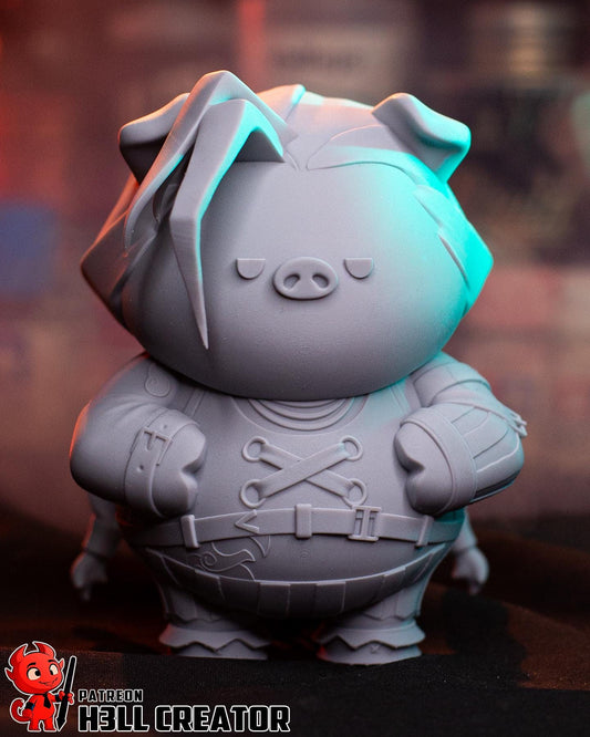 Jinx Powder Chibi Figure - League of Legends - resin tabletop miniature front view