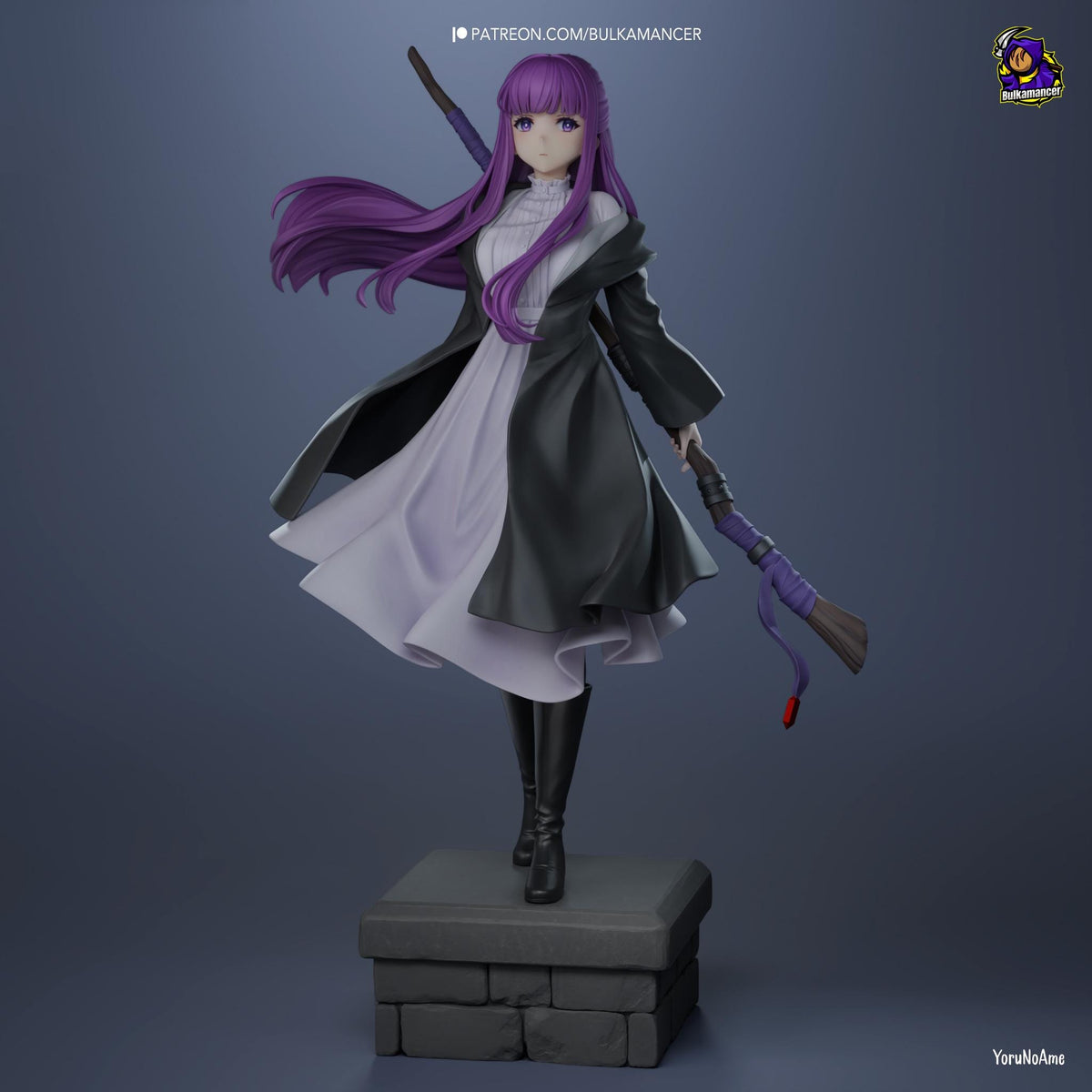Fern Frieren Figure - resin tabletop miniature front view