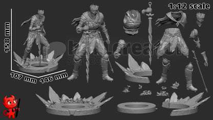 Soul of Cinders Figure - Dark Souls 3 - resin miniature view 8