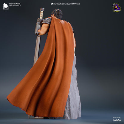 Guts Berserk The Golden Age Arc. Figure - 3D printed miniature detail view