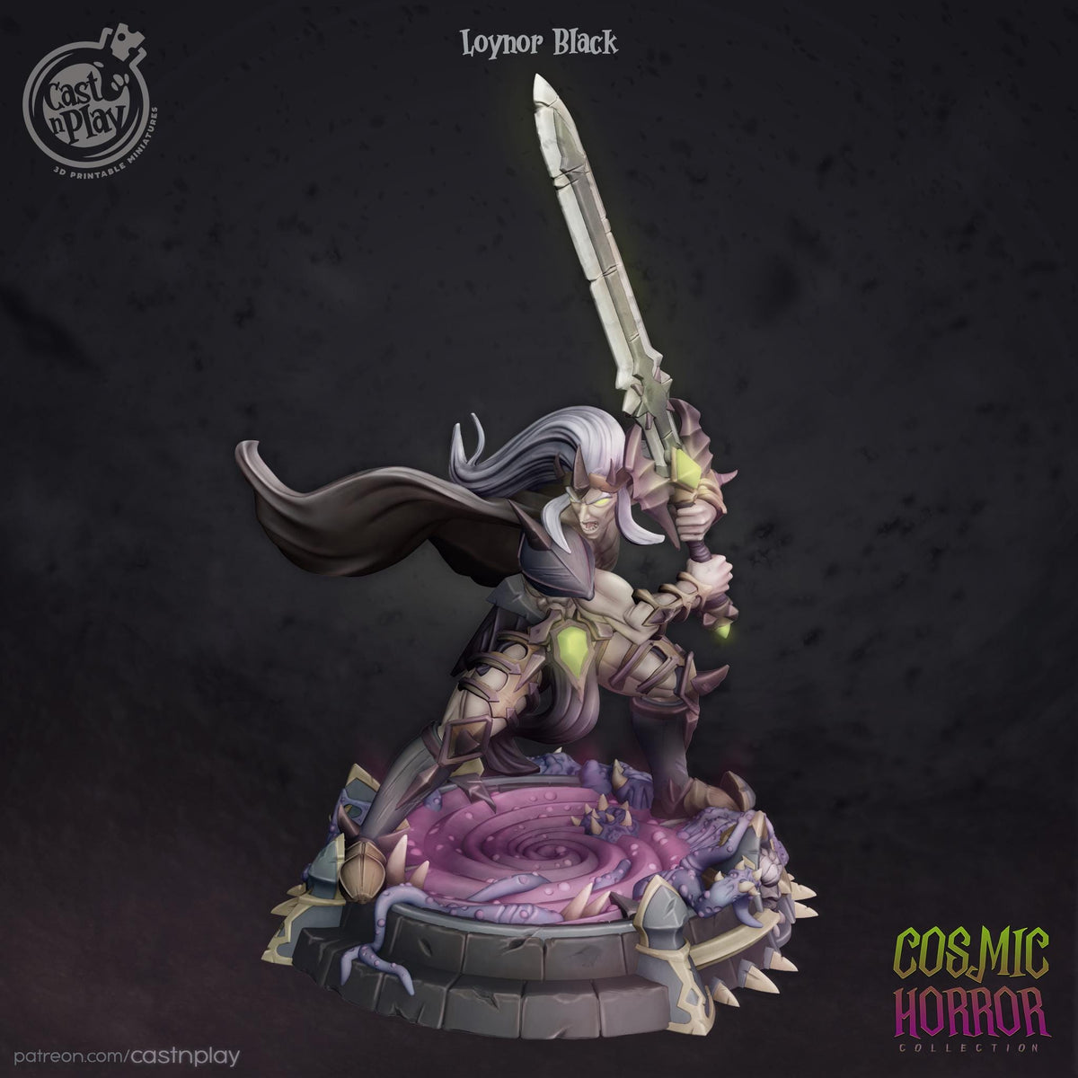 Paladin Miniature - resin tabletop miniature front view