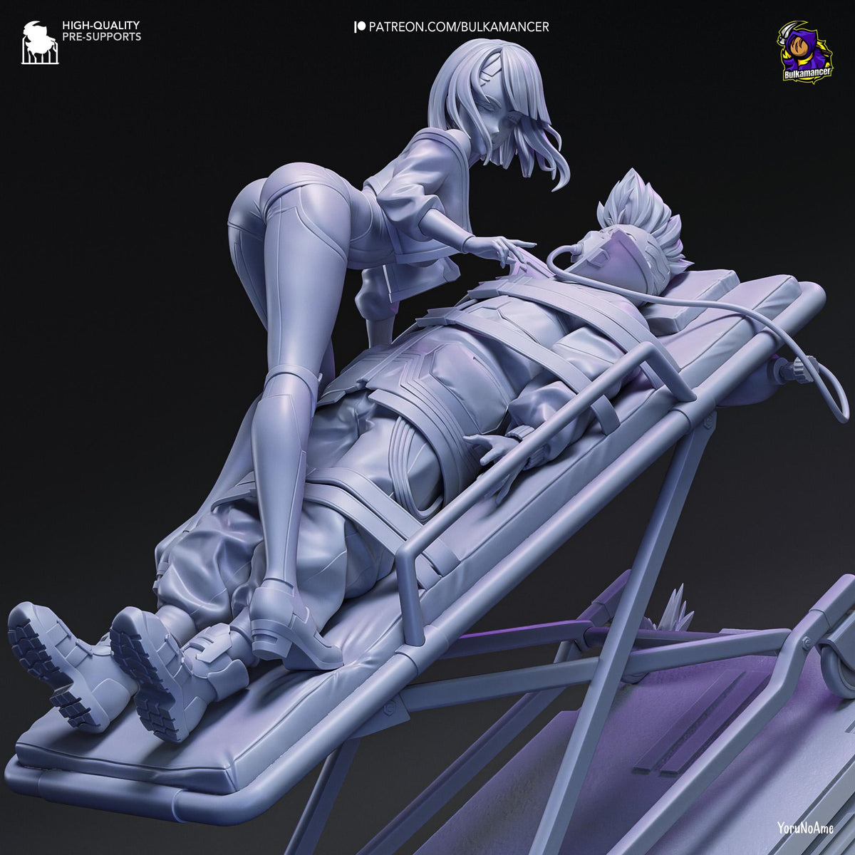 Lucy Figure - Cyberpunk: Edgerunners - paintable tabletop miniature product view