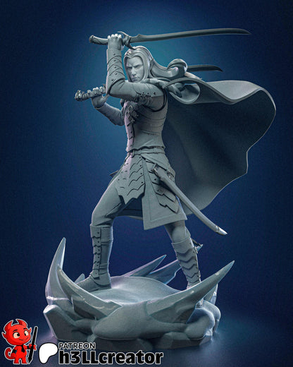Drizzt Do'Urden Figure - paintable tabletop miniature product view