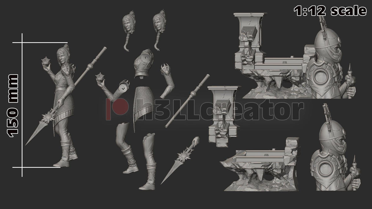 Shadowheart Figure - Baldur's Gate 3 - resin miniature view 8