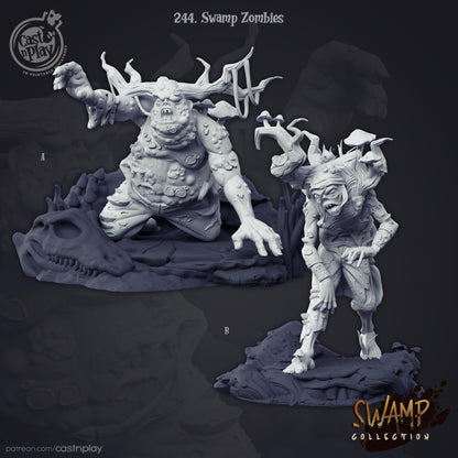 Undead Miniature - resin tabletop miniature alternate angle