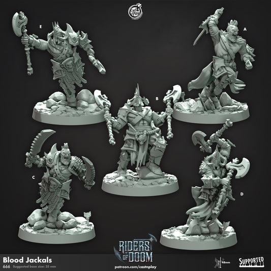 Barbarian Miniature - resin tabletop miniature front view