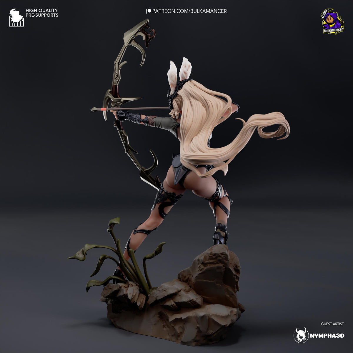 Fran Figure - Final Fantasy XII - 3D printed miniature detail view