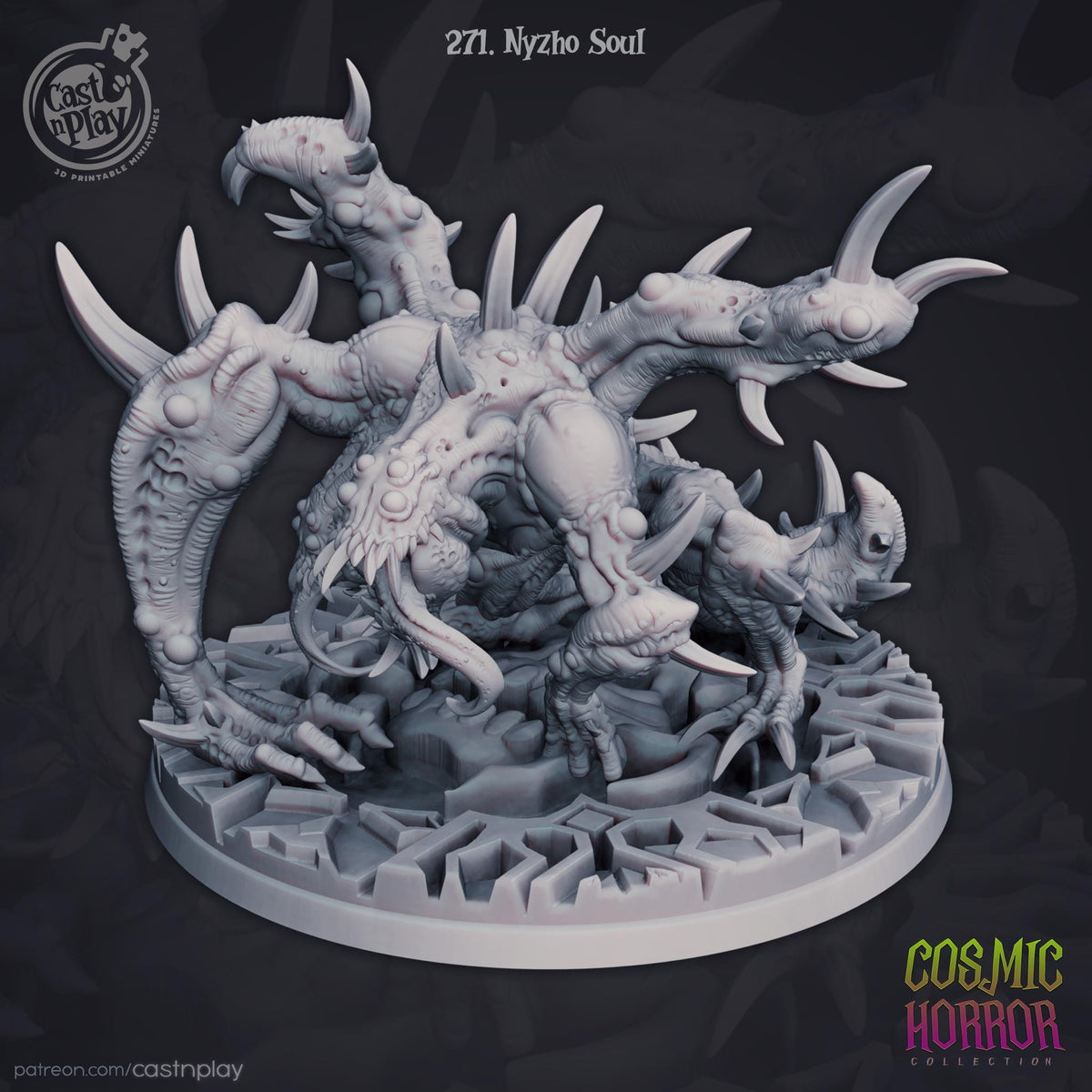 Abomination Enemy Miniature - resin tabletop miniature alternate angle