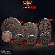 Monk Bases - resin tabletop miniature front view