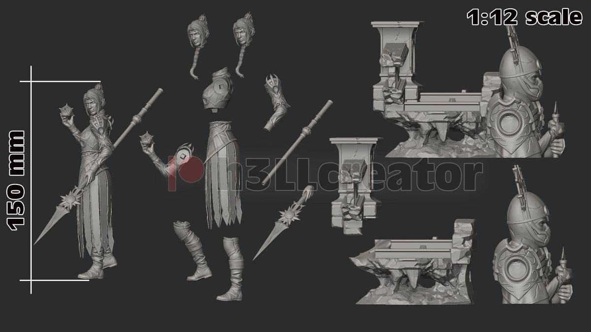 Shadowheart Figure - Baldur's Gate 3 - resin miniature view 7