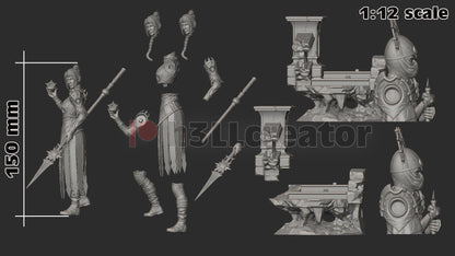 Shadowheart Figure - Baldur's Gate 3 - resin miniature view 7