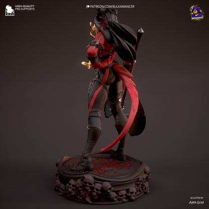 Karlach Figure - Baldur's Gate 3 - 3D printed miniature detail view