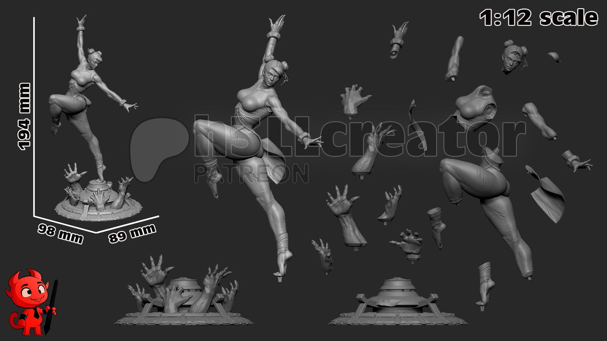 Chun Li Figure - Street Fighter - resin miniature view 8