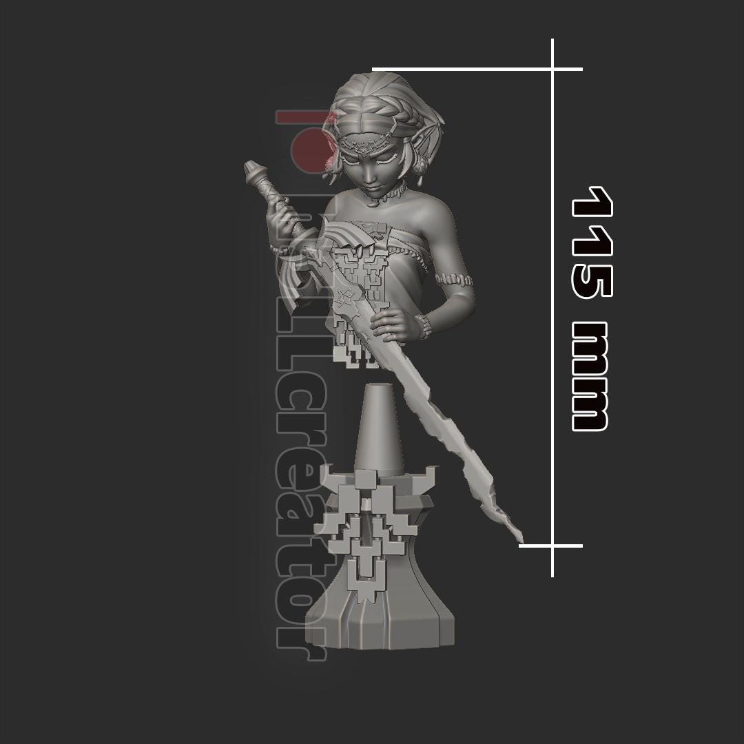 Zelda Legend of Zelda Bust - paintable tabletop miniature product view