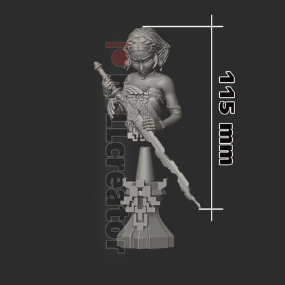 Zelda Legend of Zelda Bust - paintable tabletop miniature product view